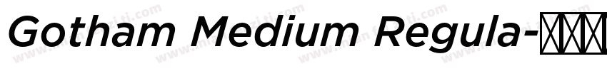 Gotham Medium Regula字体转换